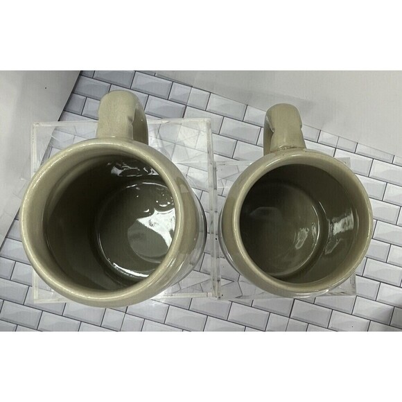 Vintage 2 MICHELOB Beer German Large Ceramic Beer Mug RARE .5L Peter Simon GERZ - Picture 8 of 13